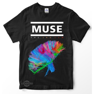 ผ้าฝ้ายคอกลมเสื้อยืด พิมพ์ลาย muse The 2nd law Premium hysteria starligth สําหรับผู้ชายfrom S-4XL