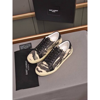 รองเท้า NEW SAINT LAURENT IN EMBROIDERED FABRIC SNEAKER