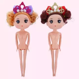 ตุ๊กตาเจ้าหญิงเปลือย สําหรับตกแต่งเค้ก ขนาด 18 ซม. 10 ชิ้นต่อชุด
