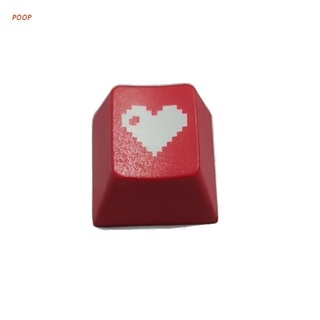 Poop ใหม่ R4 Keycap Love Cherry Profile Dip ประติมากรรมย้อมสี Pbt คีย์บอร์ดคุณภาพสูงสําหรับคีย์บอร์ด