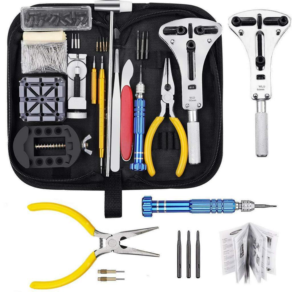 ซ่อมนาฬิกา ชุดนาฬิกาบำรุงรักษา Shi Chi 168 PCs Watch Repair Tools Remove Watch Chain Package Kit Rep