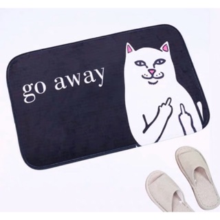 พรม RIPNDIP Go Away Doormat Rugสีดำงานแท้💯