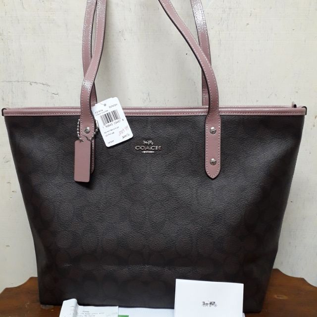 coach tote zip 16