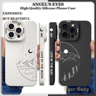 เคสคู่ HUAWEI Y7A Y9 2019 Y9 PRIME 2019 Y9S NOVA 5T สำหรับโทรศัพท์ซิลิโคนปลอกนิ่มเรียบง่าย Sun Moon ผู้ชายผู้หญิงคลุมทั้งหมดเคสกันกระแทก