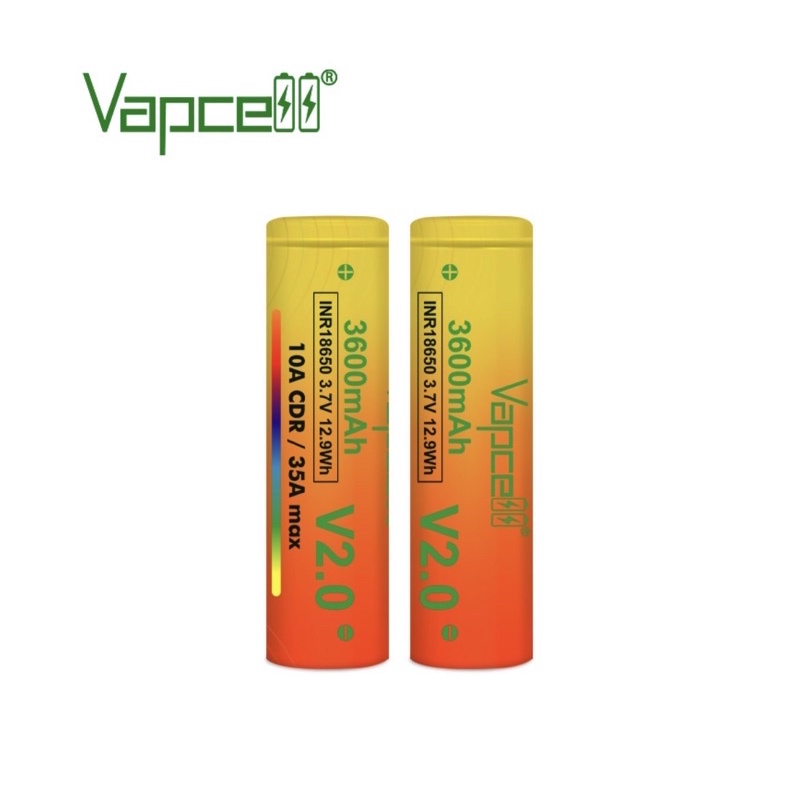 Vapcell INR18650 3600mAh 10A/35A V2.0(UPGRADE VERSION) ของแท้เช็คโค๊ตได้