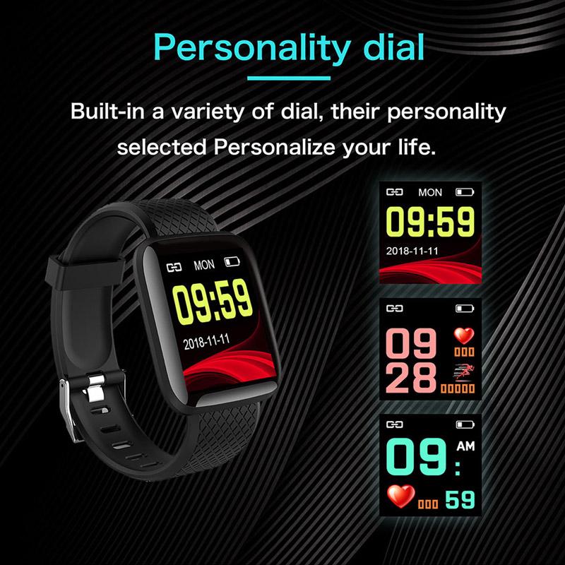 [Ready Stock] 116 Plus Sport Smart Watch For Android IOS Smart watch