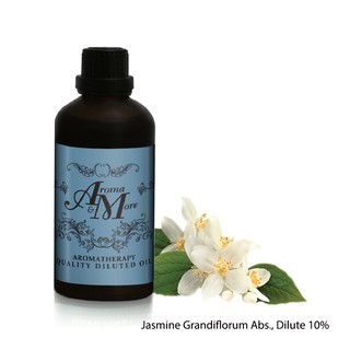 Aroma&amp;More  Jasmine Grandiflorum Absolute DILUTE 10% น้ำมันหอมระเหยจัสมิน มะลิ ชนิดเจือจาง 10%- India 100ML