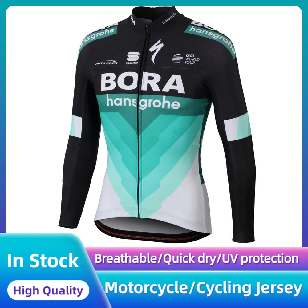 【มีสินค้า】 MTB Pro Bora Team ผู้ชายแขนยาวจักรยานเสือภูเขาเสื้อกลางแจ้งขี่จักรยานย์ด่วนแห้งขี่จักรยาน