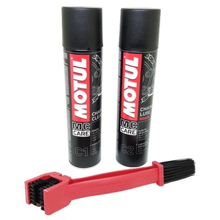 MOTUL SET C1+C2 400ml. (ล้างโซ่ + หล่อลื่น) แถมแปรง