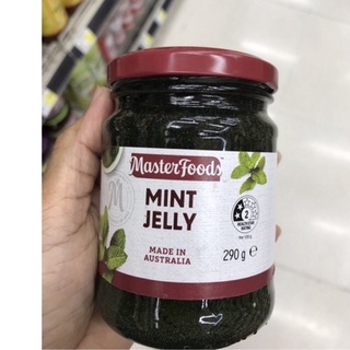 Masterfood MINT JELLY 290 g. มิ้นต์ เจลลี ซอส (ซอสสำหรับจิ้มเนื้อสัตว์) ตรามาสเตอร์ฟู้ดส์ 290 กรัม