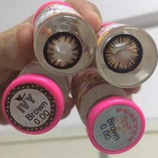 บิ๊กอาย สีน้ำตาล สายตาปกติ  คอนแทคเลนส์ น้ำตาล  💖Kitty Kawaii ค่าอมน้ำสูง 55% ป้องกันรังสี UVA UVB Bigeye contact lens