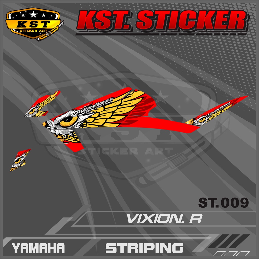 Vixion R Striping - สติ๊กเกอร์แถบ Yamaha Vixion R เซนต์ 09
