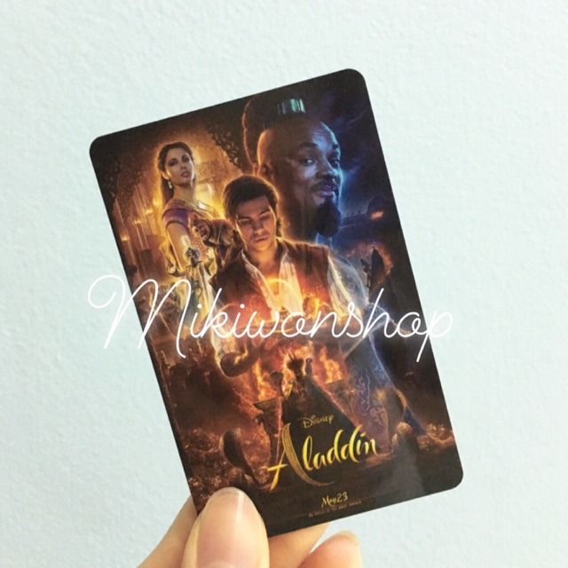 Major การ์ดแข็งสะสม ลายอะลาดิน Major+ตั๋วหนัง