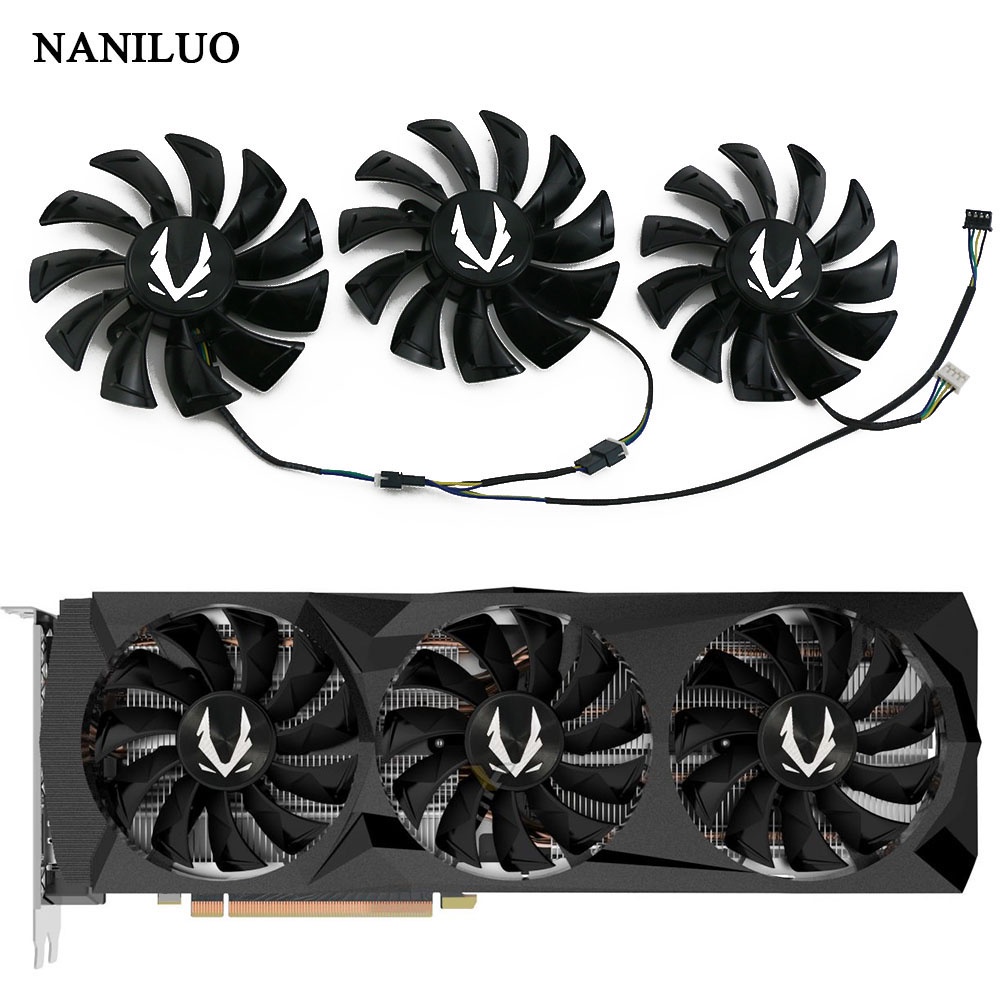 GA92S2U DC12V 0.46A 3 ชิ้น/ล็อตเปลี่ยนพัดลม RTX2080 Ti สําหรับ ZOTAC GAMING GeForce RTX 2080 2080Ti 