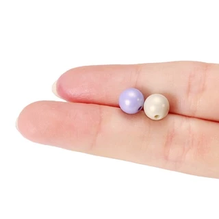 ลูกปัดอะคริลิค 100 ชิ้น ขนาด 6/8/10/12มม. สีมาการอง สำหรับทำสร้อยคอ สร้อยข้อมือ DIY เครื่องประดับ
