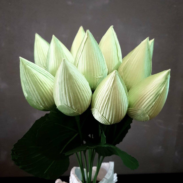 ดอกไม้ผ้า ดอกบัวหลวง งานปราณีต ส่งนอก คุณภาพดี มีหลายสีตามตยราคาส่ง - รูปที่ 3