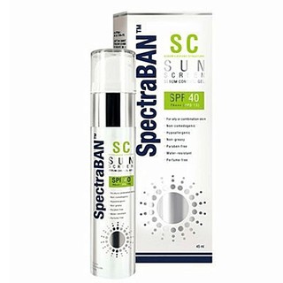 SpectraBAN SC Sebum Control Gel Sun Screen SPF40 PA+++ สเปคตร้าแบน ครีมกันแดด สูตรคุมมัน ป้องกันสิว 45ml