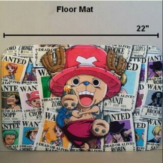 พรมเช็ดเท้า สี่เหลี่ยม ลาย Mickey mouse มิกกี้เม้าส์ วันพีช ONEPIECE Chopper ช็อปเปอร์ ขนาด 22x15 นิ้ว