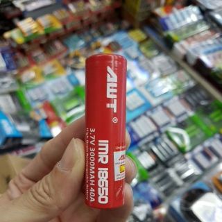 ถ่าน IMR 18650 AWT แดง 3000mAh 40A ของแท้ 1ก้อน