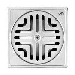 VRH ตะแกรงกันกลิ่นสี่เหลี่ยม 4"ฝากลมท่อ 2" FUVHU-W001AS