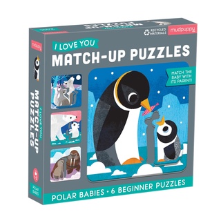 จิ๊กซอว์แม่ลูก ลาย Polar Babies I Love You Match up Puzzle