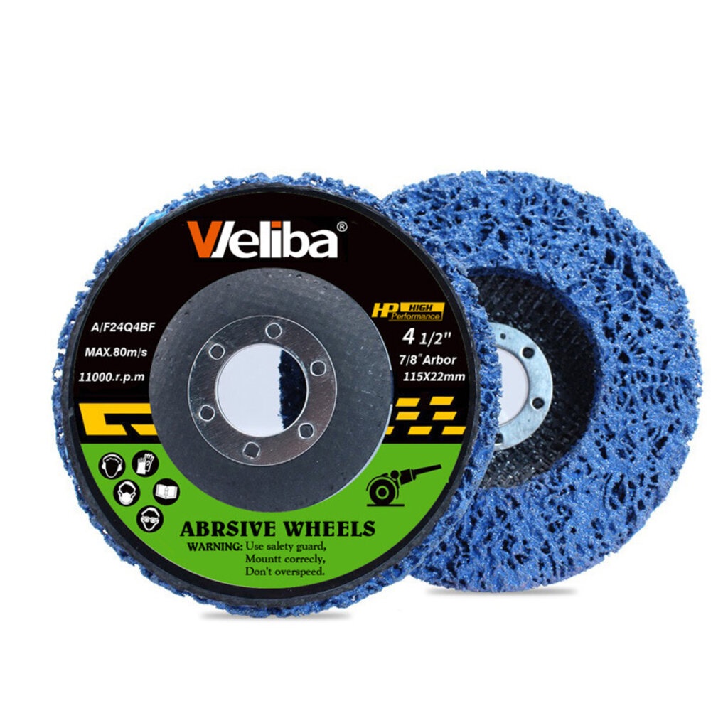 ใบขัดลอกสนิม จานขัดสาหร่าย ขนาด 4 นิ้ว สำหรับขัดลอกสีหรือสนิมใช้กับเครื่องเจียรลูกหมู [ขายส่ง] - รูปที่ 2