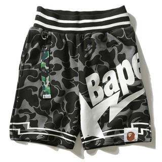 ใหม่ BAPE A Bathing Ape กางเกงขาสั้น ลายพราง เหมาะกับเดินชายหาด แฟชั่นสําหรับผู้ชาย และผู้หญิง