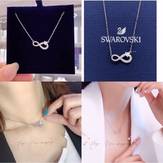 💥sale❗️สร้อยinfinity Swarovski แท้ 💯 พร้อมใบรับประกัน2ปี อุปกรณ์ครบ❗️ความหมายดี คริสตัลระยิบระยับ พร้อมส่ง❗️