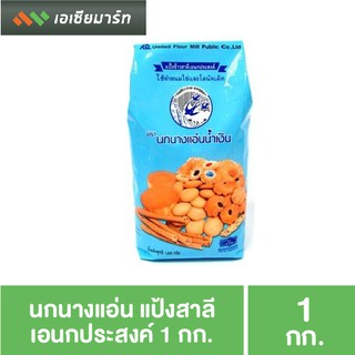 นกนางแอ่นน้ำเงิน แป้งสาลี 1 กก. แป้งขนมไข่ แป้งโดนัท