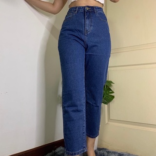 BASIC JEANS ทรงบอยสลิม สีเข้ม