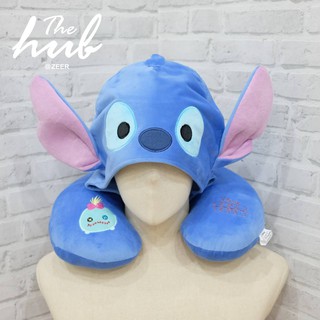 หมอนรองคอมีหมวกสติช Stitch