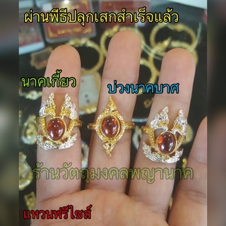 แหวนนาคเกี้ยว,บ่วงนาคบาศ 2 กษัตริย์ เงิน,ทอง(ผ่านพิธีปลุกเสกสำเร็จแล้ว)