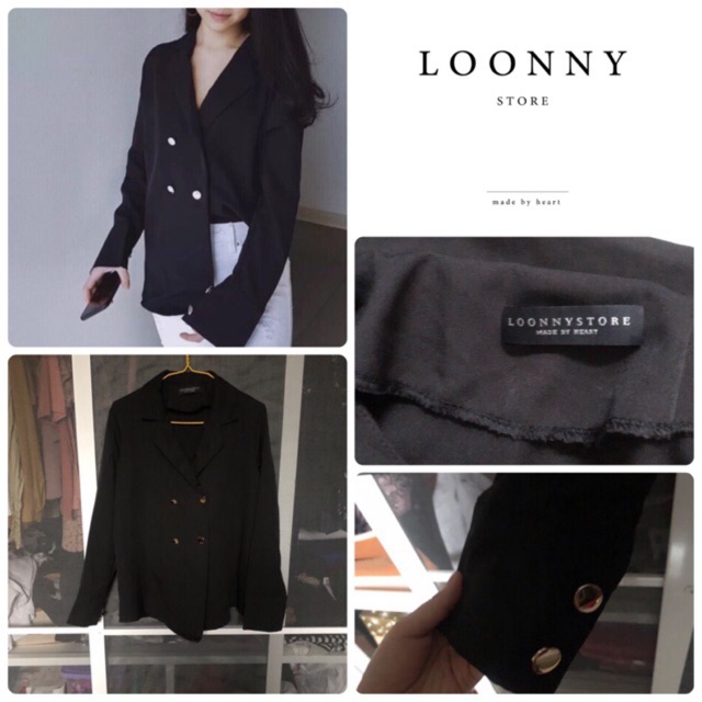 ส่งต่อ Loonnystore # Basic Blazer สีดำ