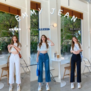 🌸GW🌸รุ่น Emmy Jeans กางเกงยีนส์ขายาวทรงกระบอก