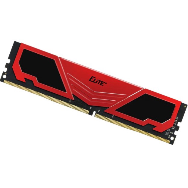 16GB (16GBx1) DDR4/3200 RAM PC (แรมพีซี) TEAM ELITE PLUS U-DIMM CL22 (มี 2 สี GOLD-BLACK | RED) ประกัน LT