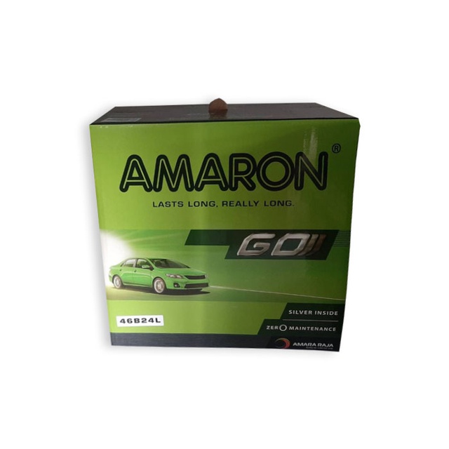 AMARON 46b24L (Ns60L) แบตเตอรี่แห้ง ไม่ต้องดูแลน้ำกลั่น มาตราฐานอเมริกา
