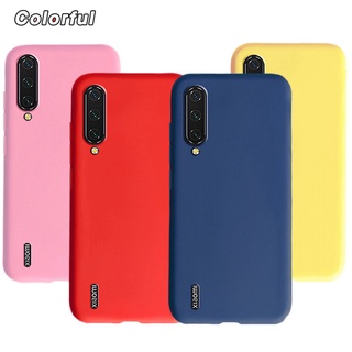 Xiaomi Mi 9 Lite / Mi 9 SE / Mi9 สีพื้น เจลลี่ ซิลิโคนนิ่ม TPU เคส