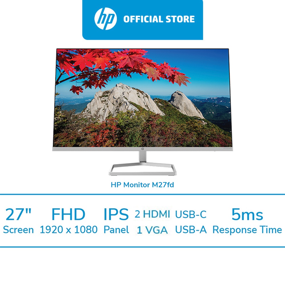 [ผ่อน 0%] HP Monitor  M27fd FHD IPS 75Hz