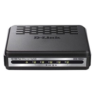 D-LINK SWITCH 5-PORT DES-1005A D ,อุปกรณ์ Switch Ethernet  5 พอร์ต ความเร็ว 10/100 Mbps แบบ RJ45 มือสอง สภาพดี