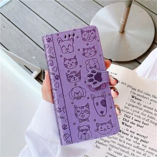 Casing For iPhone 11 Pro Max XS XR Wallet 3D Dog &amp; Cat PU Leather Flip Case Cover