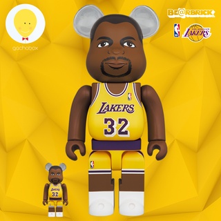 gachabox Bearbrick Magic Johnson (Los Angeles Lakers) 100%+400% แบร์บริค ของแท้ พร้อมส่ง - Medicom Toy Be@rbrick