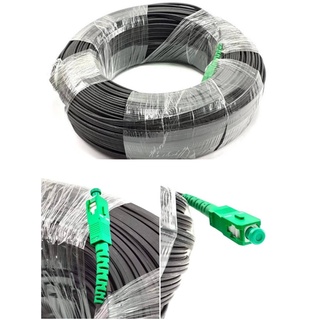 1Core ขนาด 100 เมตร ไฟเบอร์มีสลิงสายสำเร็จพร้อมเข้าหัว OUTDOOR มีความแข็งแรงทนทาน สัญญานดีมาก