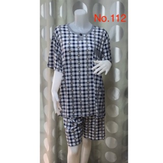 ชุดนอนไซส์ใหญ่ รุ่นคอกลม ผ้านิ่มใส่สบายๆมีsize XL,XXL,XXXL  Large pajamas