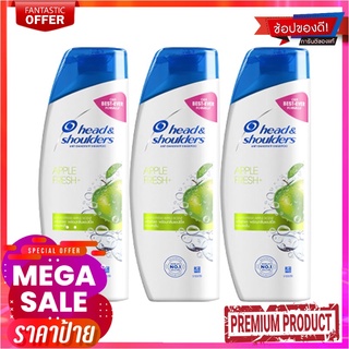 เฮดแอนด์โชว์เดอร์ แอปเปิ้ล เฟรช แชมพู ขนาด 150 มล. แพ็ค 3 ขวดHead &amp; Shoulders Shampoo Apple Fresh 150 ml x 3