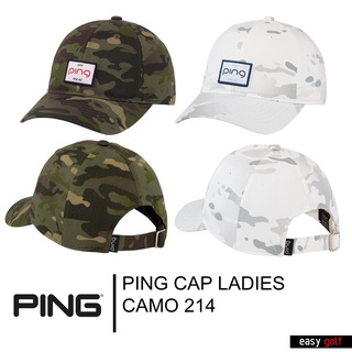 PING CAP LADIES CAMO 214 PING CAP WOMEN หมวกกอล์ฟ หมวกกีฬาผู้หญิง