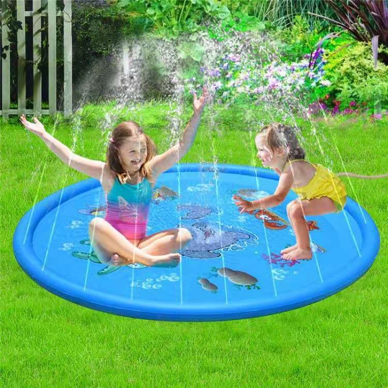 สระน้ำพุ ขนาด170cm สระว่ายน้ำเด็ก สระน้ำพุสปริงเกอร์น้ำ ถาดนำ้พุ ของเล่นสนาม baby swimming pool sprinkles