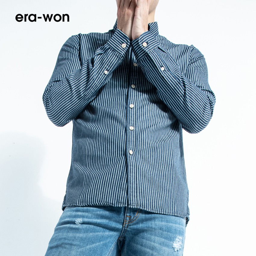 era-won เสื้อเชิ้ต Denim shirt Antibacteria สี Mexico Love