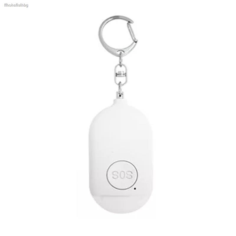 อุปกรณ์กระเป๋า✙TSUKI พวงกุญแจเตือนภัย Rechargeable Person Security Key Alarm Emergency Self Defense SOS Keychain LED