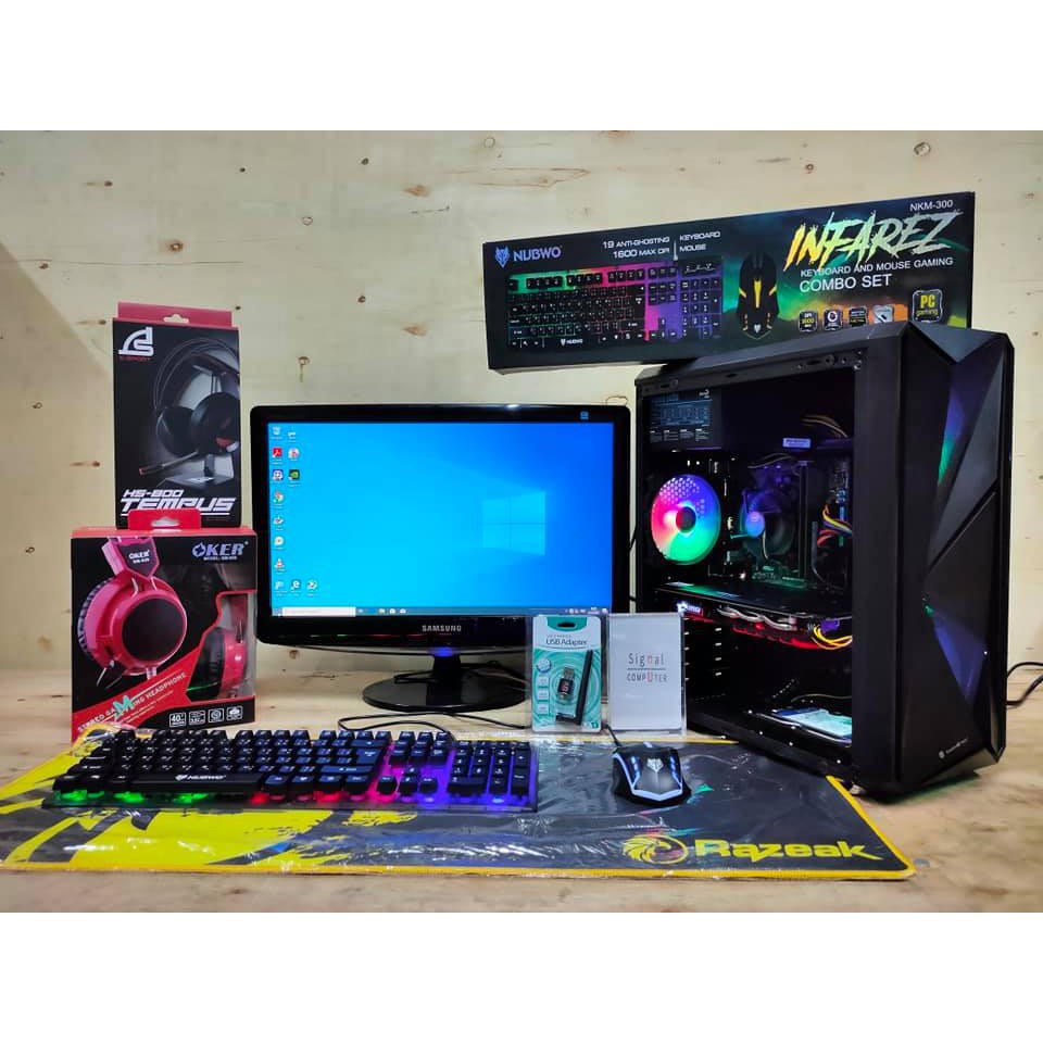 ชุดคอมพิวเตอร์พร้อมจอ Core I5 9400F สเปคเล่นเกมส์เทพๆ เอาอยู่ทุก