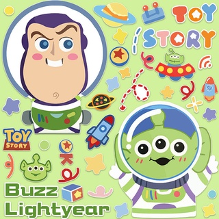 สติกเกอร์ กันน้ํา ลายการ์ตูน Toy Story น่ารัก สําหรับติดตกแต่งกระเป๋าเดินทาง แล็ปท็อป ipad สเก็ตบอร์ด